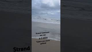 Middagje strand bij Castricum aan zee tijdens een storm [upl. by Survance]