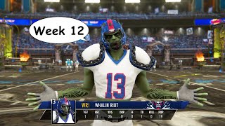 Mutant Football League 2  New Yuck Tyrants vs Motor City Maniacs  12th week of normal season [upl. by Easton949]