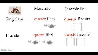 37  Aggettivi dimostrativi [upl. by Toth]