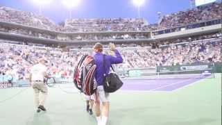 BNP Paribas Open  The Journey on to Main Stadium  Rafa and Roger [upl. by Klingel]