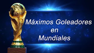 Top 15 máximos goleadores en MUNDIALES DE FUTBOL [upl. by Aihtibat]