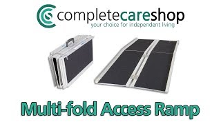 Bifolding Folding Wheelchair Ramp  Folds Down To Little More Than The Size Of A Briefcase [upl. by Ide865]