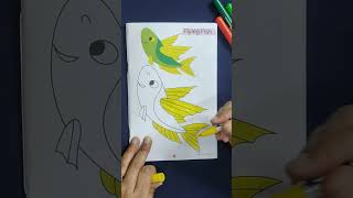 Colouring fish 🐠🐟 funactivities kidsactivities drawing art funlearningactivities shorts [upl. by Nagram]