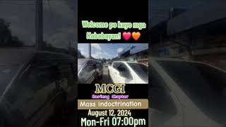 MCGI Mass Indoctrination AUGUST 12 2024 700pm [upl. by Latona]