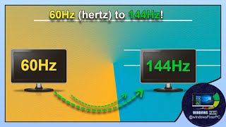 How to Upgrade Your LCD Monitor from 60Hz to 144Hz Two Simple Methods [upl. by Daren]