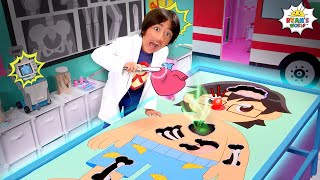 Ryan Plays Life Size Operation Game [upl. by Cerelia]