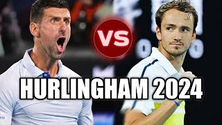 Novak Djokovic vs Daniil Medvedev HURLINGHAM 2024 [upl. by Ddahc]