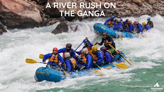 A River Rush on the Ganges  Rafting Drone Video [upl. by Ennayrb]