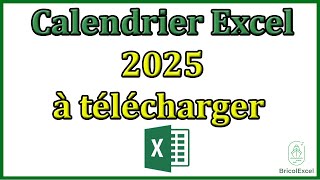 Calendrier 2025 excel à télécharger calendrier 2025 à imprimer [upl. by Lula363]