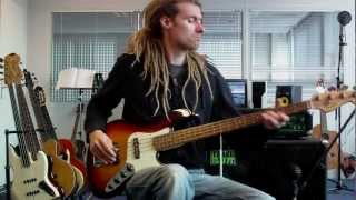 Overdriven Fretless Bass Grooves [upl. by Lesiram]