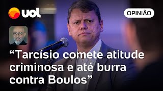 Tarcísio emporcalha democracia e se iguala ao pior do bolsonarismo ao mentir sobre Boulos  Josias [upl. by Adnilev]