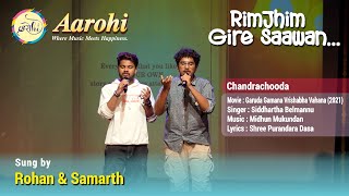 Chandrachooda  Cover Song by Rohan amp Samarth  Aarohi Bangalore [upl. by Yrehcaz]