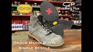 Origin Maine Boots get a Simple Sole Replacement from Traction to Grip soles from Vibram [upl. by Weingarten]