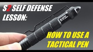 How To Use A Tactical Pen For Self Defense [upl. by Rick]