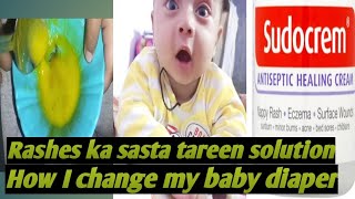 Best and cheap home remedy for baby rashesHow i change baby diaperdiaper tips and triks [upl. by Kerrin596]