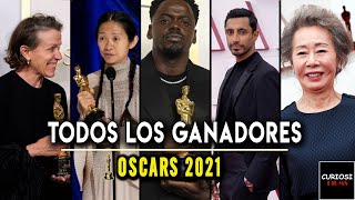 Resumen OSCAR 2021 ¡TODOS LOS GANADORES  CuriosiFilms [upl. by Herrle]