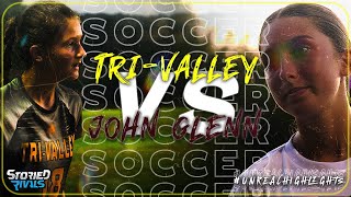 HIGH SCHOOL SOCCER  TriValley vs John Glenn  HIGHLIGHT [upl. by Grory998]