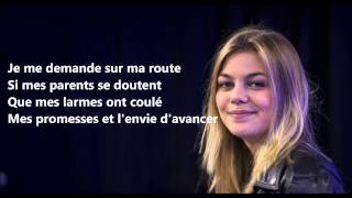 Louane  Je vole Michel Sardou  Lyric [upl. by Akemihs191]