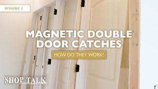 How Do Magnetic Double Door Catches Work  Baird Brothers Fine Hardwoods [upl. by Gnilyarg]