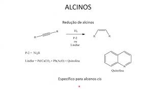 Reações de alcinos IV [upl. by Aonian]