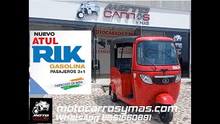 DESCRIPCIÓN MOTOCARRO PASAJEROS MOTOTAXI ATUL RIK [upl. by Minica989]