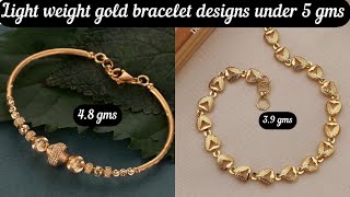 TOP 20 Gold Bracelet Designs For Women  Light weight BangleBracelet designs Goldpot [upl. by Eitsirk]