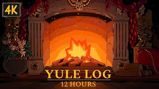 House of Hades Yule Log 4k [upl. by Eittam323]