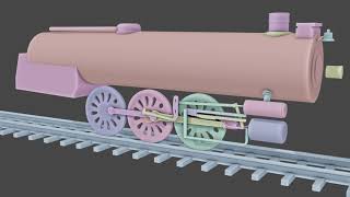 Blender 291  Walschaerts Valve Gear animation Part 1 [upl. by Silverstein]