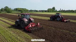 loonbedrijf Kristof Willems met een Case Puma 200 CVX en 220 AES aan het frezen  Bassevelde [upl. by Hannahc]