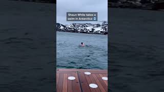 Polar Plunge in Antartica NBD for Shaun White 🥶 🎥 shaunwhite [upl. by Pate]