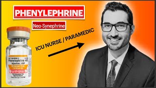 Phenylephrine NeoSynephrine  Third line vasopressor [upl. by Anatol]