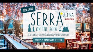 Food Vlog NYC Eataly presents Winter Wonderland pop up restaurant Serra Alpina by Birreria [upl. by Nywde]