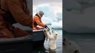 Tiny Polar Bears Heartwarming Rescue polarbearrescue wildlifeconservation arcticanimals [upl. by Aleahcim]