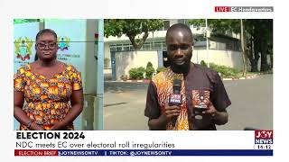 Election 2024 NDC meets EC over electoral roll irregularities  Election Brief [upl. by Snapp]