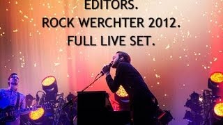 Editors Live  Full Set From Rock Werchter 2012 [upl. by Ardnahsal]