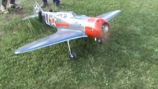 Topflite La 7 powered by Gas engine DLA 62cc [upl. by Nilyak]