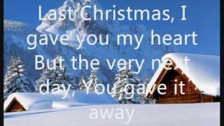 Wham  Last Christmas lyrics on screen [upl. by Neelear]