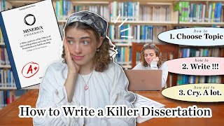 How to Write Your Dissertation  Thesis FAST  Everything I Wish I Knew 📝 [upl. by Brandais]