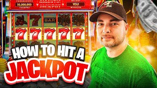 How to Hit a Slot Machine Jackpot StepByStep With Live Play amp 2 Jackpots [upl. by Kerk]