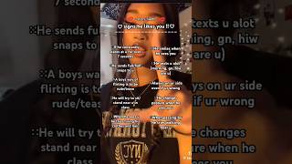 Signs he likes you  mine viralvideo fypシ゚ fyp viralshorts viraltiktok tips [upl. by Karna]