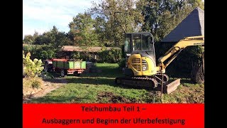 Der Weg zum hoffentlich perfekten Forellenteich 1 [upl. by Gayl]