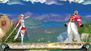 Asuna Yuuki Vs Yashiro Nanakase  MUGEN [upl. by Elak]