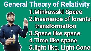 Minkowski space time  four dimensional space time continuum  spacelike timelike lightlike interval [upl. by Ahsakal545]