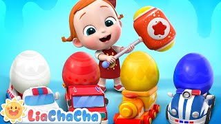 Surprise Eggs Song  Surprise Eggs Crack Crack Crack  EP66  LiaChaCha Nursery Rhymes amp Baby Songs [upl. by Seumas]