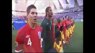 2010 World Cup  England National Anthem v Slovenia [upl. by Yrod]