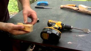 Making A Frictionless Bow Drill Bearing Block For Under 5 [upl. by Furgeson]