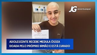 ADOLESCENTE RECEBE MEDULA ÓSSEA DOADA PELO PRÓPRIO IRMÃO E ESTÁ CURADO  09112024 [upl. by Bopp]