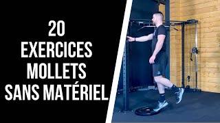 🔥20 EXERCICES POUR LES MOLLETS SANS MATERIEL  Muscler les mollets à poids de corps 🔥 [upl. by Haroldson421]