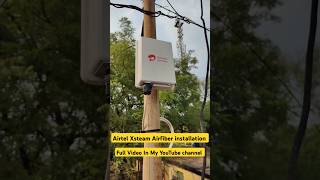 Airtel Xsteam Airfiber installation process Short Video airtel wifi [upl. by Amathiste]