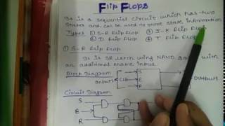 Flip flops in Digital Electronics [upl. by Ner908]